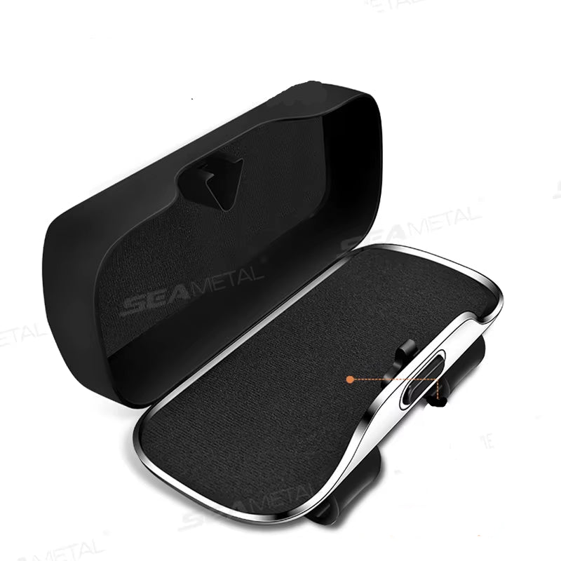 SEAMETAL Car Sun Visor Glasses Case Extra-Large Sunglasses Holder Storage Box Stable Eyeglasses Case Organizer Protection Box