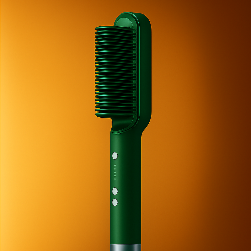 Escova Alisadora Bivolt 5 em 1 - Alisa, Hidrata, Modela, Alinha e Anti-Frizz