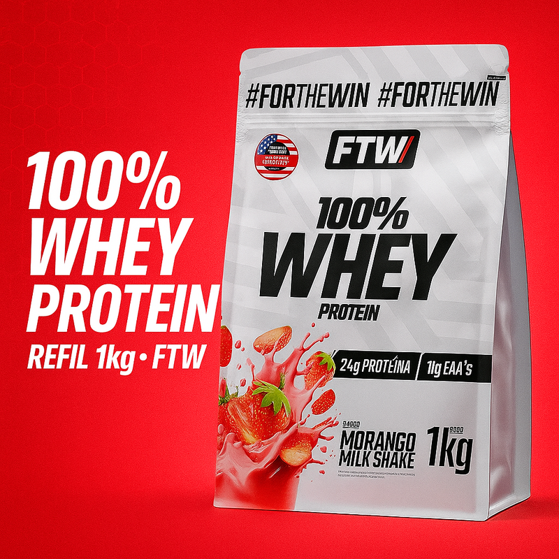 100% Whey protein refil 1kg - FTW