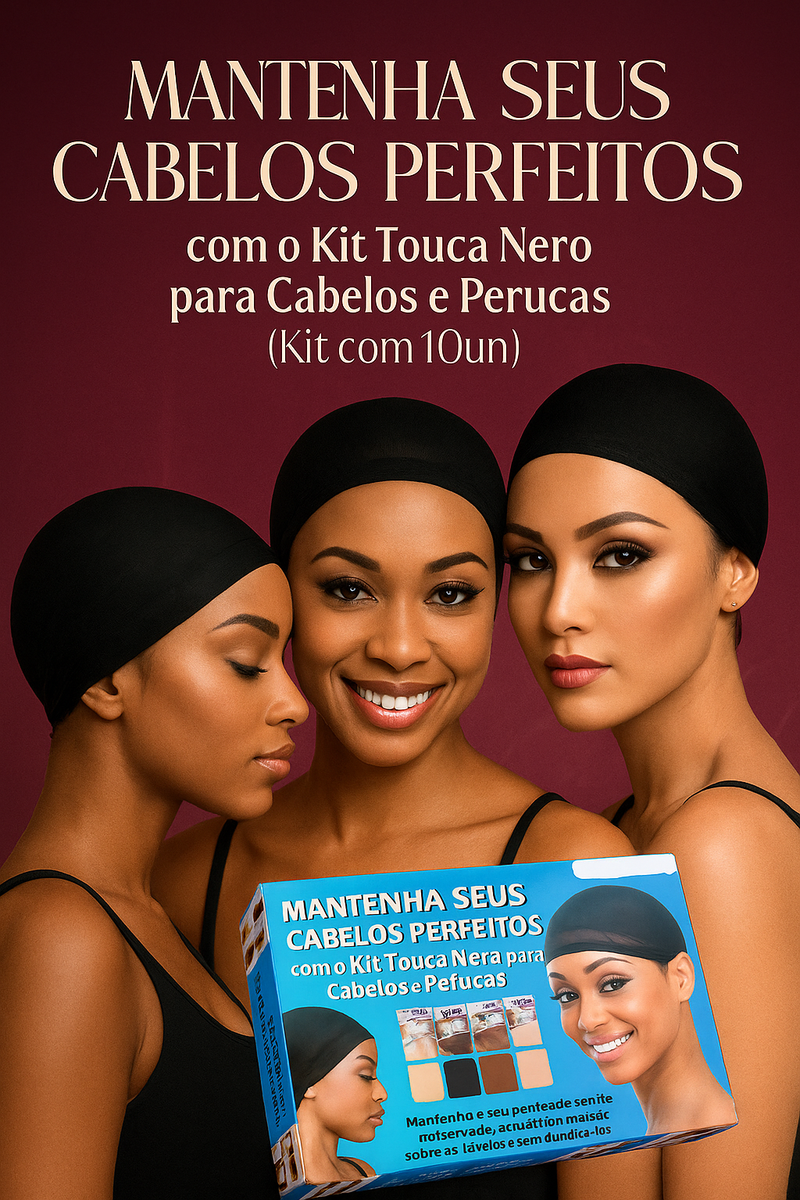 Kit Touca Nero para Cabelos e Perucas