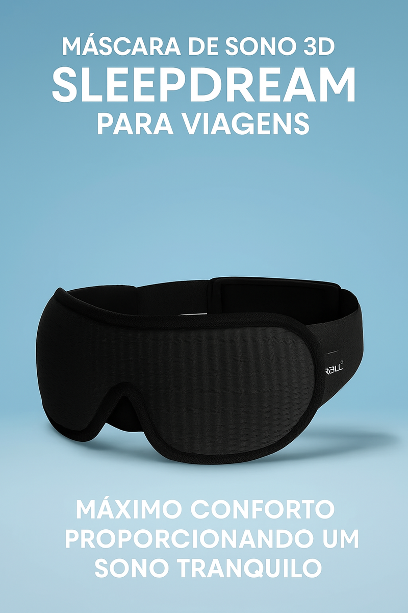 Máscara de Sono 3D SleepDream para Viagens