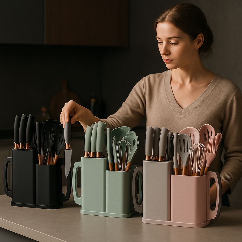Jogo de Utensílios Para Cozinha - 19 peças