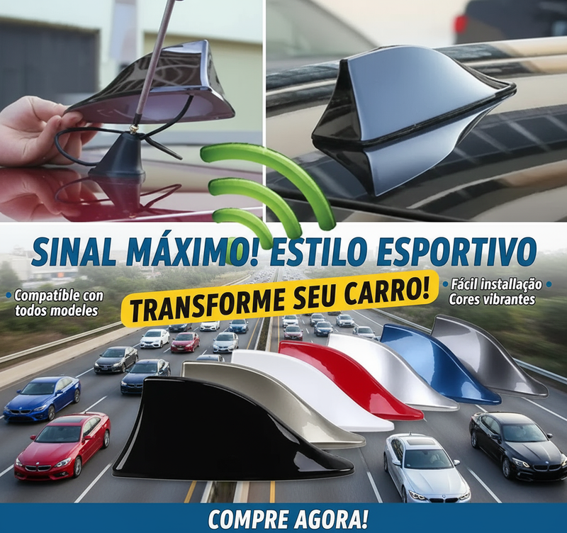 Antena Tubarão Universal para Carro