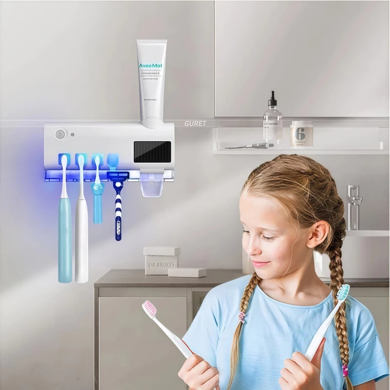 Porta Escova Dentes Com Esterilizador