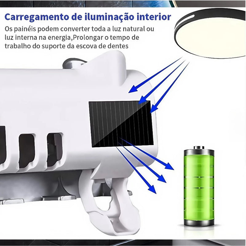 Porta Escova Dentes Com Esterilizador