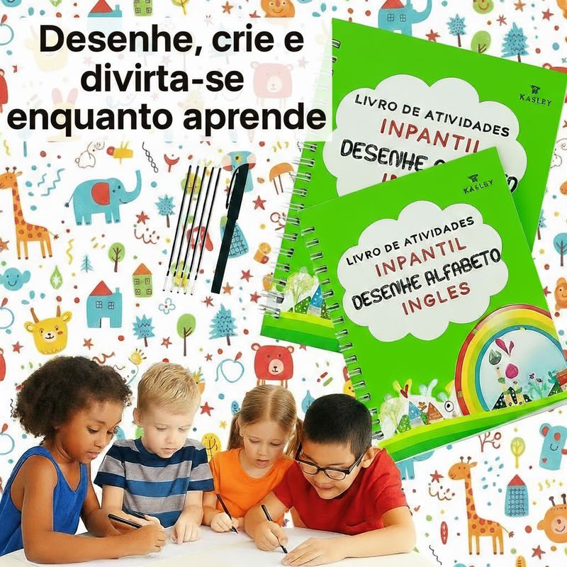 Caderno De Caligrafia Reutilizável