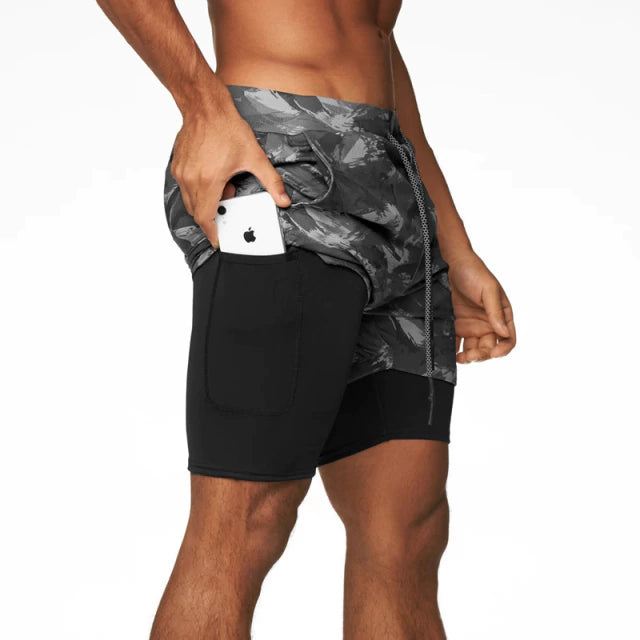 Shorts Para Treino 2 em 1 Esporte Air Effect