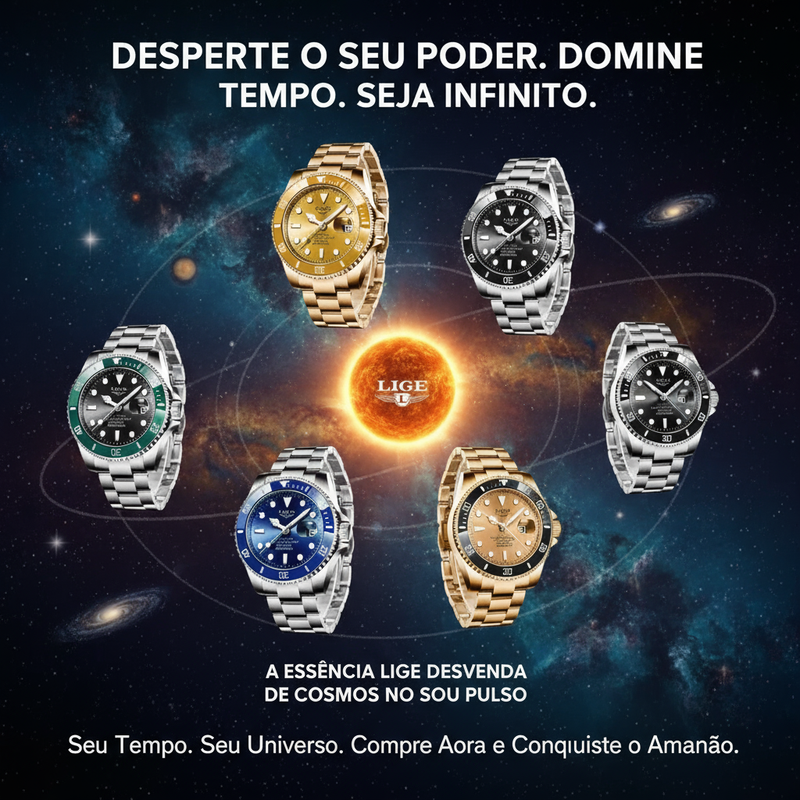 Relógio Alta Classe Masculino Aço